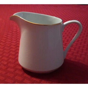 Vintage Wyndham Cream Pitcher White with Gold Accent - Japan